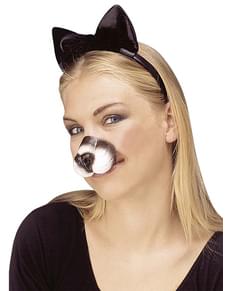Nariz de gato mimoso para adulto