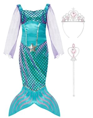 Mermaid Costume with Accessories for Girls