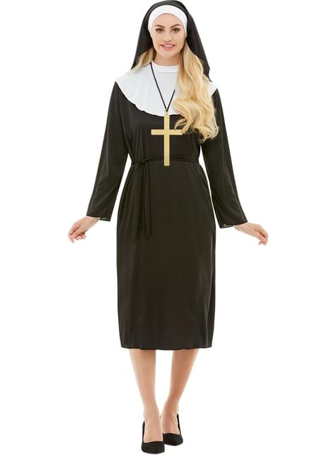Kostým jeptišky s křížem