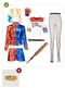 Harley Quinn Jelmez Nőknek Parókával és Felfújható Denevérrel Plus Size - Öngyilkos osztag
