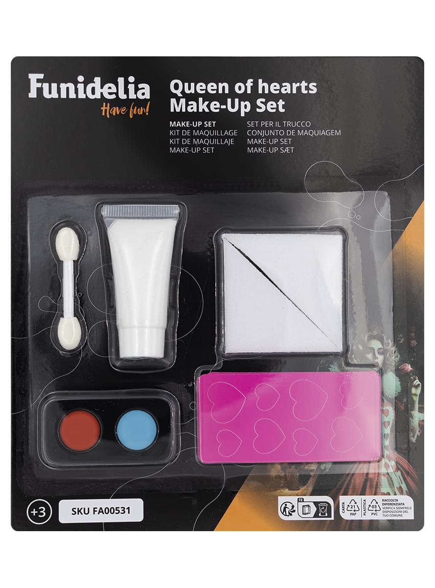 Conjunto de maquiagem Rainha de Copas com óleo