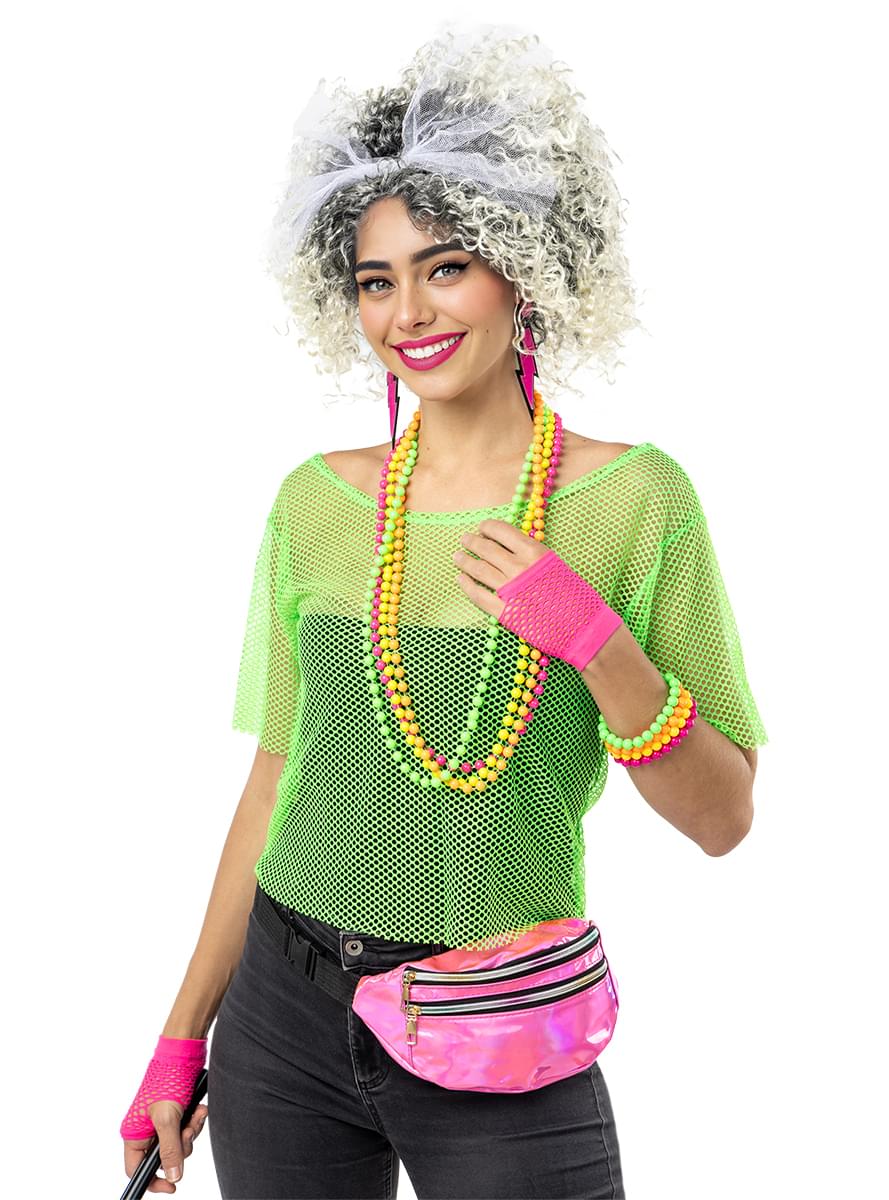 Kit accessoires des années 80 pour femmes
