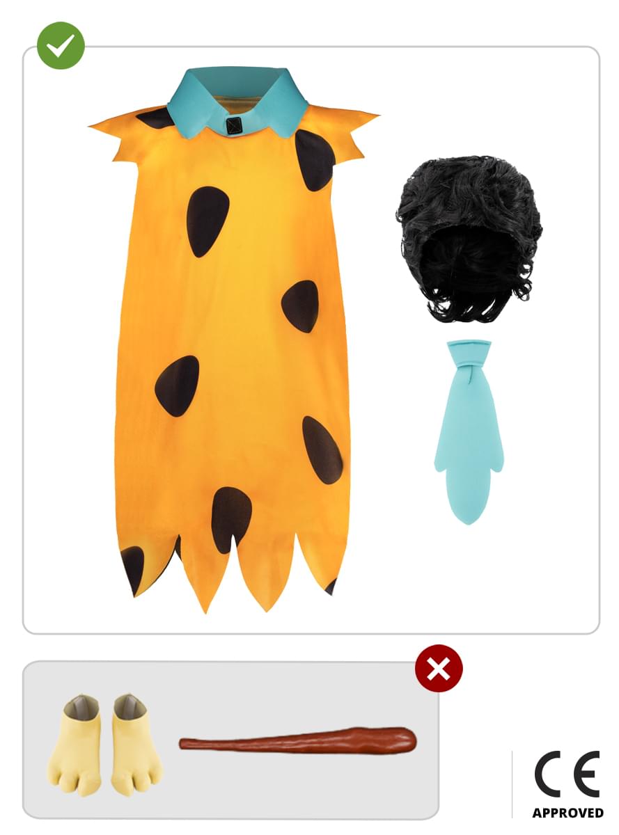 Fato de Fred Flintstone para menino - Os Flintstones
