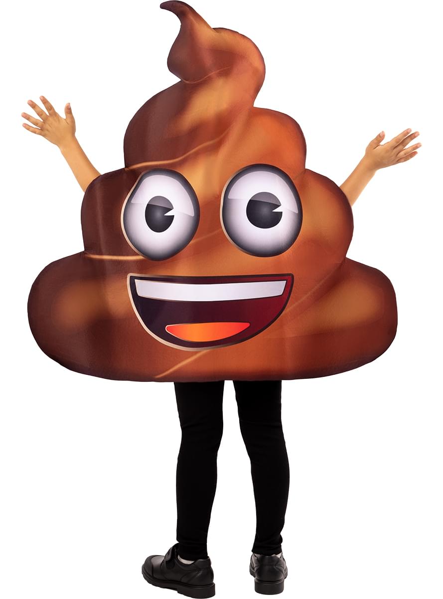 Disfraz de Emoji Caca para niños