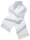 Écharpe blanche satin adulte
