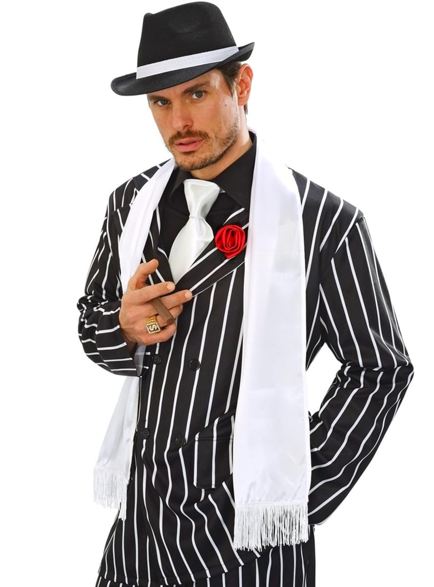 Adult's White Satin Scarf