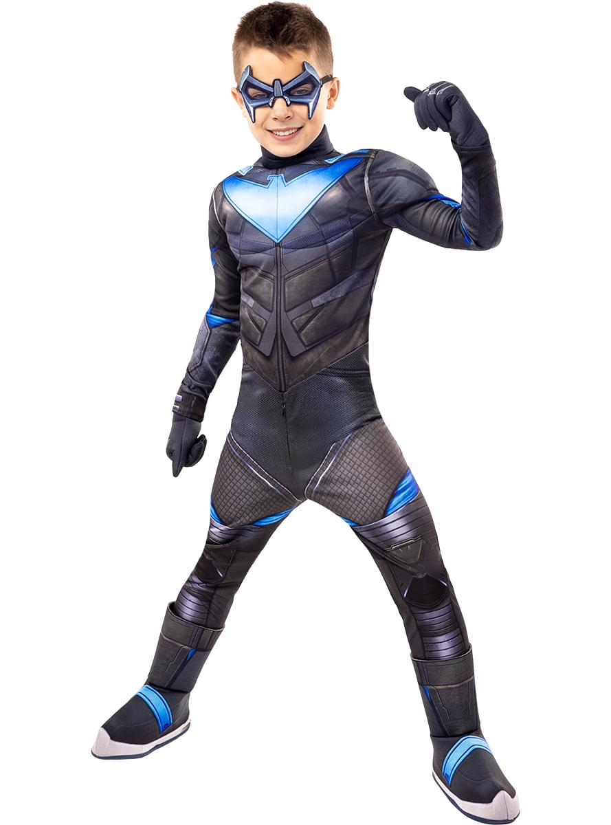 Nightwing búningur fyrir strák - Gotham Knights