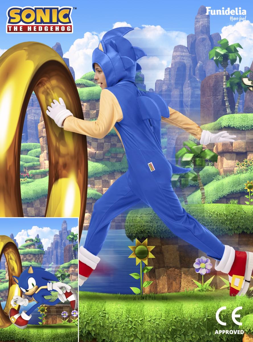 Costume Deluxe Sonic per bambini