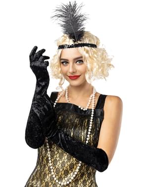 Svartir hanskar Deluxe