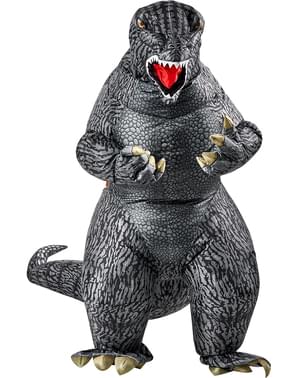 Oppusteligt Godzilla kostume til børn