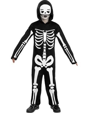 Glow-in-the-dark skelettenkostuum voor kinderen