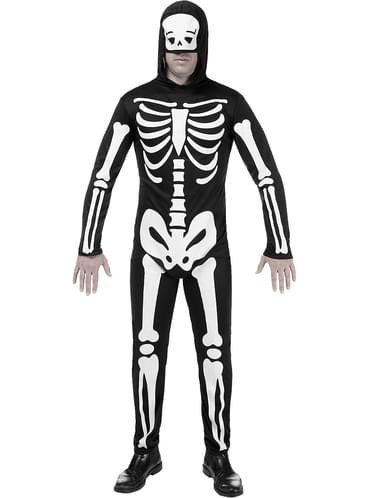 Disfraz de esqueleto para hombre