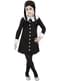 Kostüm Mittwoch Addams mit Perücke für Mädchen - The Addams Family
