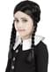 Kostüm Mittwoch Addams mit Perücke für Mädchen - The Addams Family