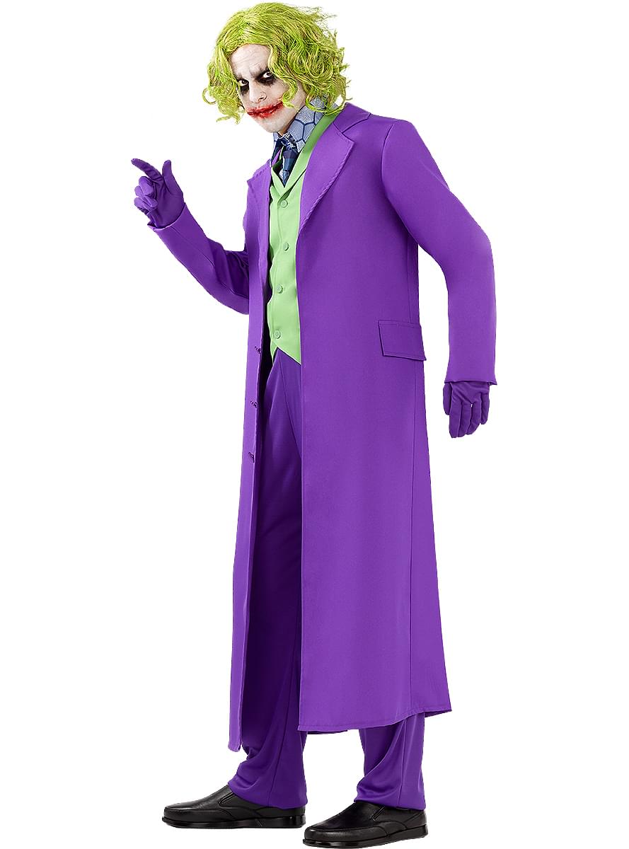 Costume da Joker con parrucca taglie forti - Il Cavaliere Oscuro