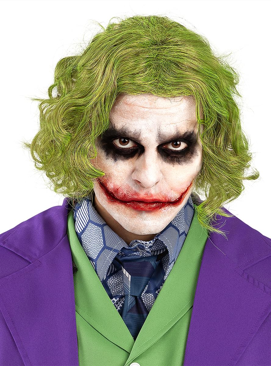 Costume da Joker con parrucca taglie forti - Il Cavaliere Oscuro