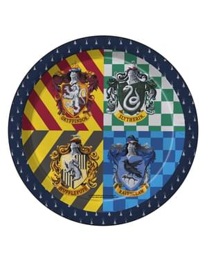 8 piatti Harry Potter (23cm) - Hogwarts Houses