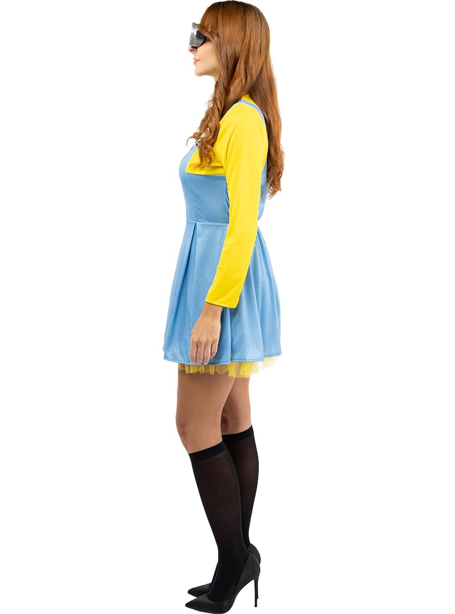 Fato de Minions Dave para mulher tamanho grande