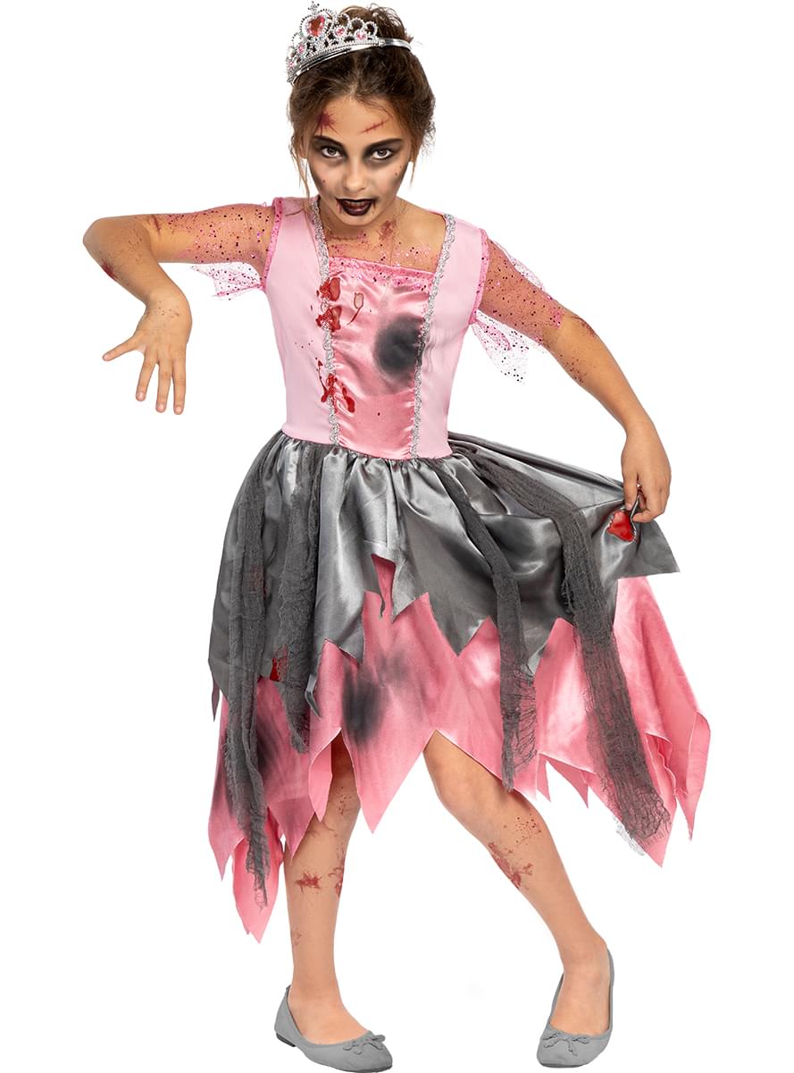 Costum de prințesă zombie pentru fete