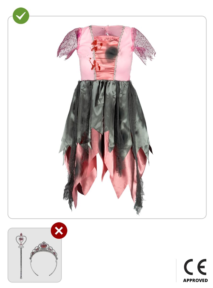 Kostým zombie princezna pro dívky