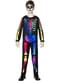 Costume da scheletro colorato per bambino