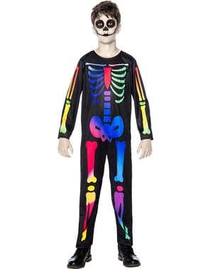 Colourful Skeleton Costume for Kids