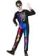 Costume da scheletro colorato per bambino