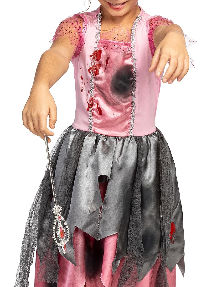 Zombiprinsessa-asu tytöille