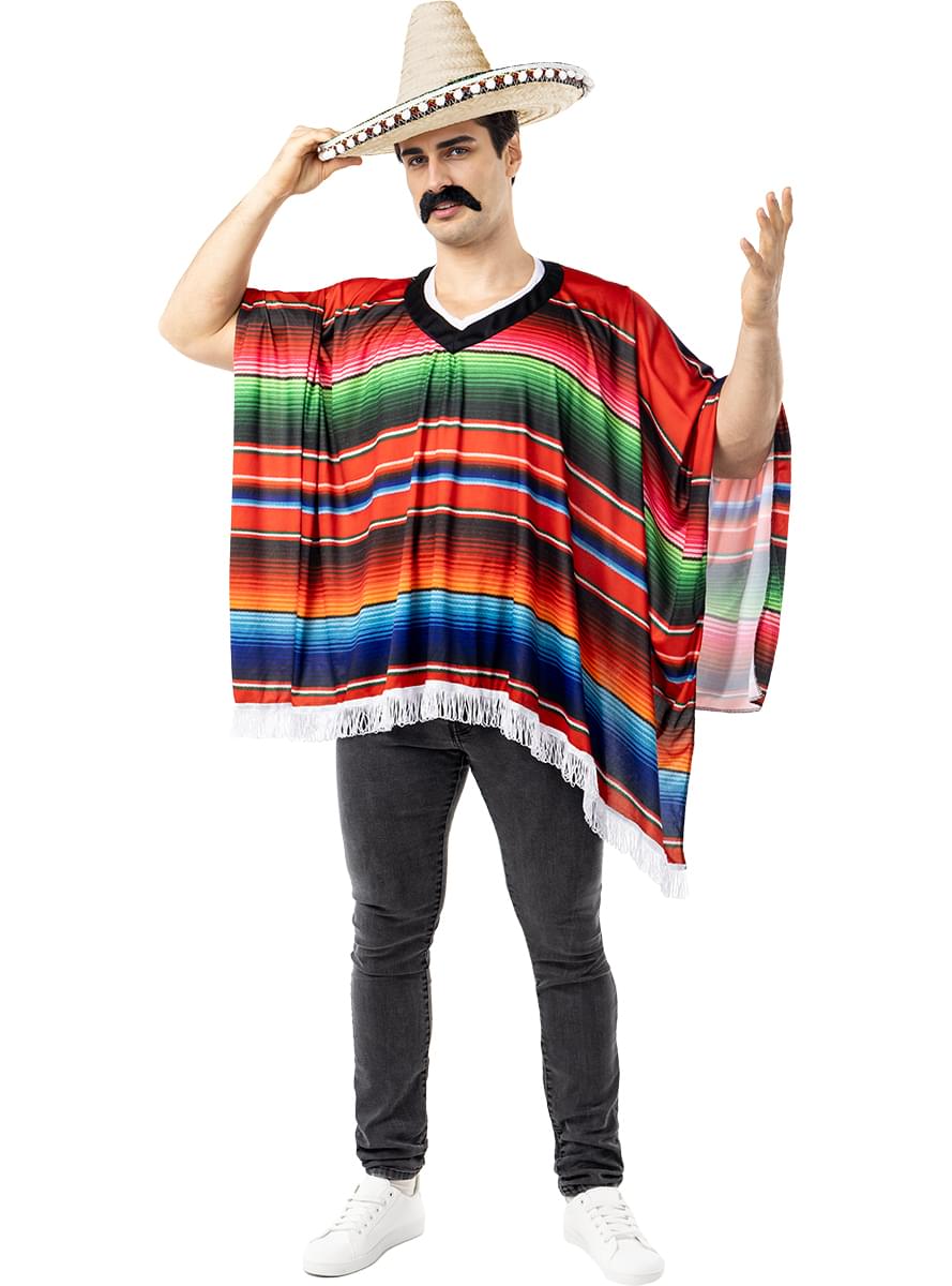 Mexické pončo pro dospělé