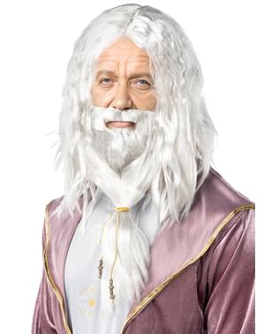 Parrucca di Albus Silente (Dumbledore) con barba - Harry Potter