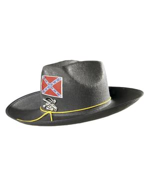 Chapéu de confederado americano para homem