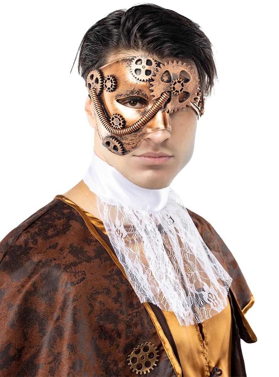 Steampunk halve mask