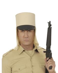 Chapéu quépi militar para homem