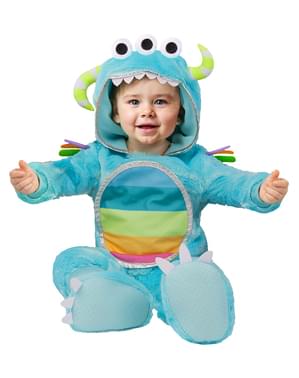 Farverig monsterkostume til baby