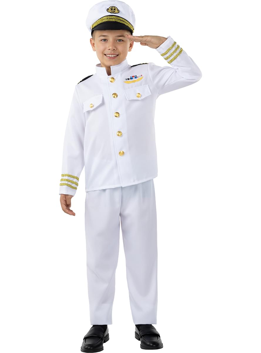 Disfraz de kaptajn af marinen til drenge