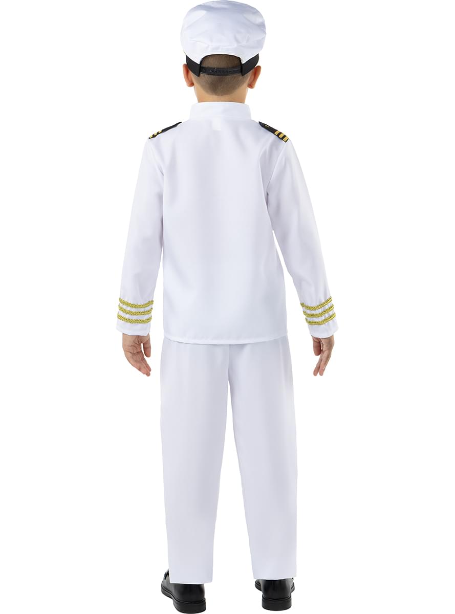 Fantasia de capitão da marinha para menino