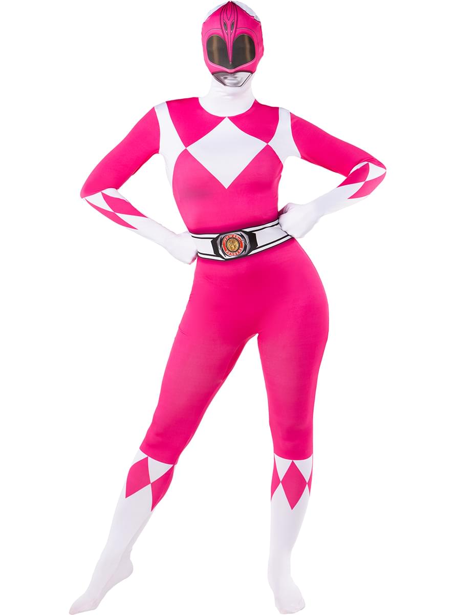 Dětský kostým Power Ranger růžové druhé kůže