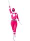 Costume Power Ranger rosa seconda pelle