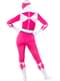 Costume Power Ranger rosa seconda pelle