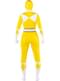 Déguisement Power Ranger jaune en seconde peau