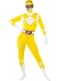 Costum Power Ranger galben a doua piele