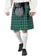 Kilt écossais avec porte-monnaie en peluche pour homme
