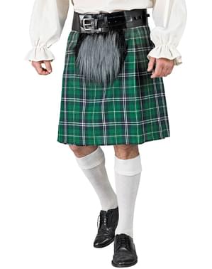 Kilt écossais avec porte-monnaie en peluche pour homme