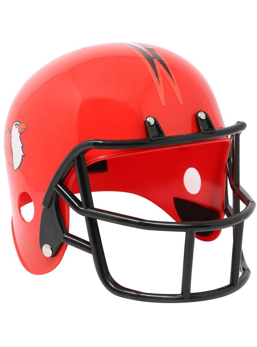 American football red helmet for adults