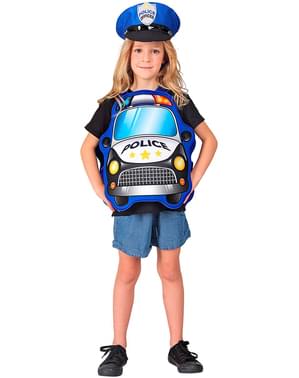 Costume di auto della polizia per bambino