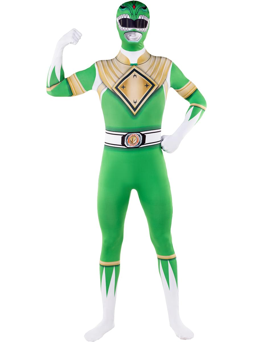 Grønn Power Ranger kostyme i latex