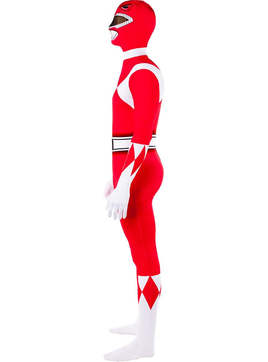 Komplett röd Power Ranger kostym