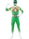 Zöld Power Ranger jelmez, második bőr, nagy méret