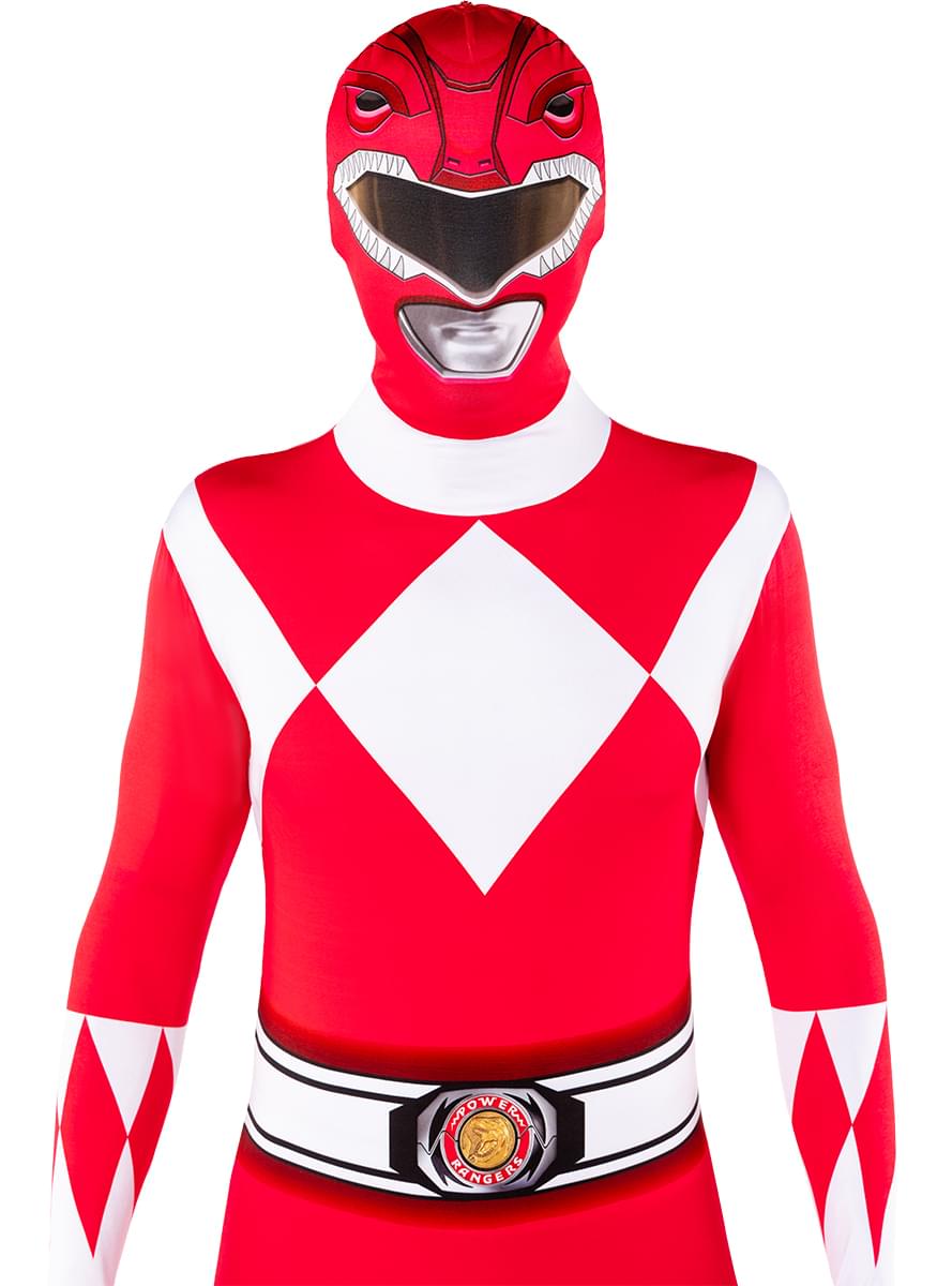Costume Power Ranger rosso in seconda pelle