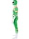 Costume de Power Ranger vert en seconde peau taille grande